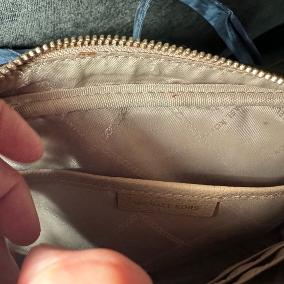 Michael Kors Small Nude Crossbody Bag Used - Picture 6 of 8